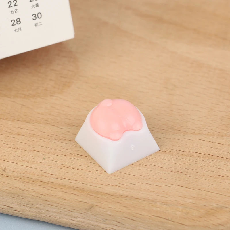 Cat Paw Keycaps For Mechanical Keyboard Switch DIY Custom Key Cap Soft Silicone Keycup Pink Color