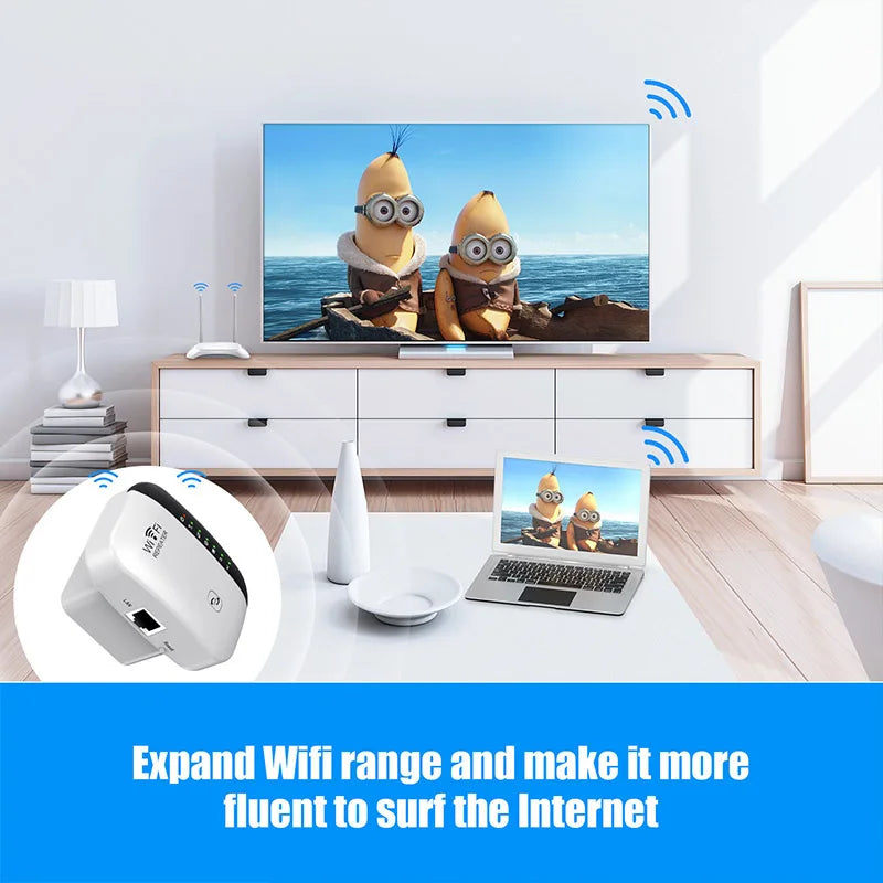 300m WiFi Repeater Signal Amplifier Router