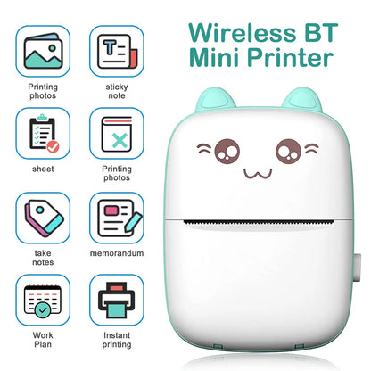 Mini Portable Bluetooth Wireless Thermal Printer