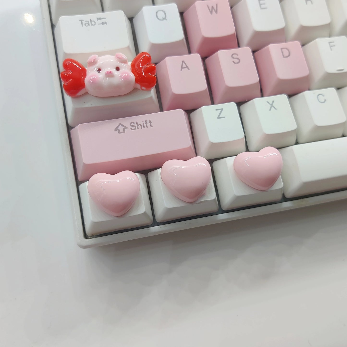 Ctrl Keycap 1.25U Personalized Keycap Customization Love Pink Bow Lamb Replacement Supplement for Mechanical Keyboard