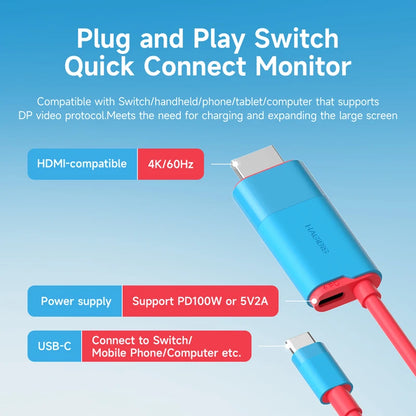 Hagibis Switch Dock 4K60Hz HDMI Adapter