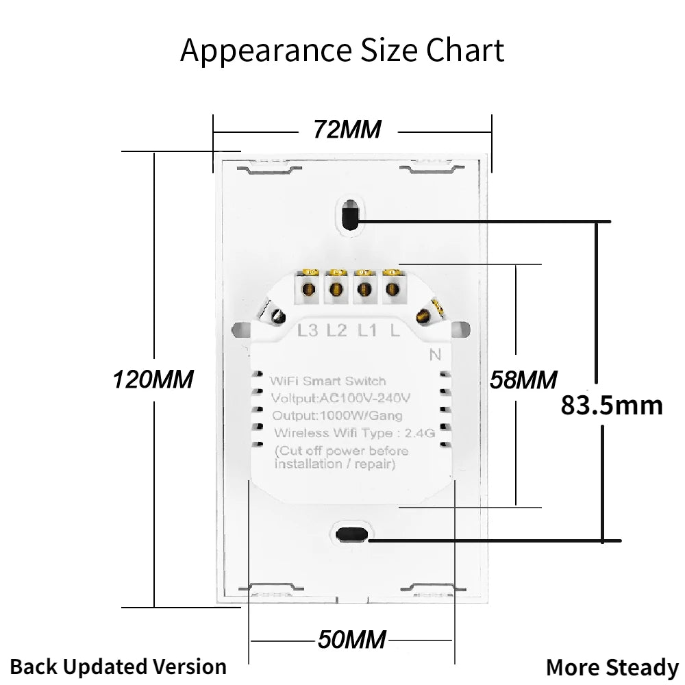 US Wi-Fi Smart Wall Switch