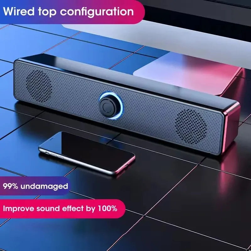 Wired & Wireless Bluetooth Soundbar