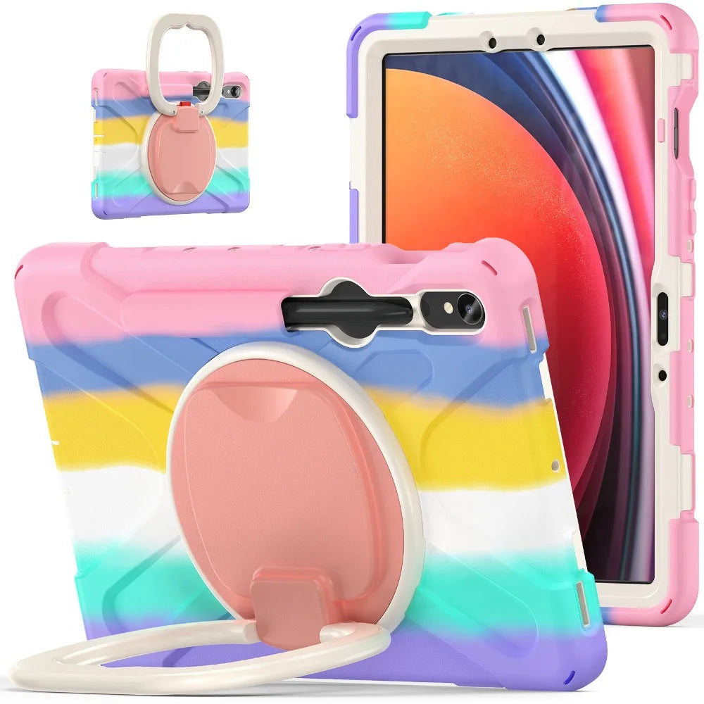 Case For Samsung Galaxy Tab S8 S9 S10+Ultra 14.6"S7 Plus FE 12.4 2024 Shockproof Tablet Stand Cover Tab S7 S8 S9 FE 11"2022 Case