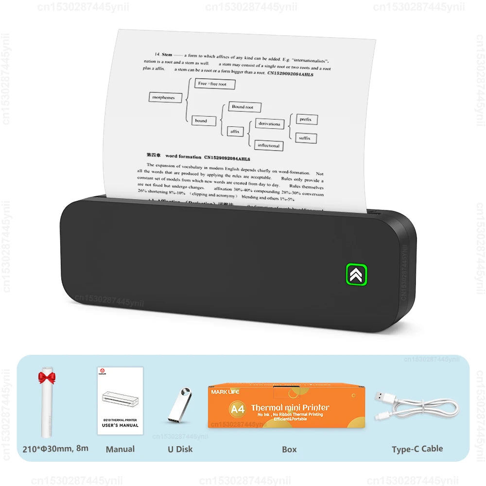 Portable A4 Thermal Printer