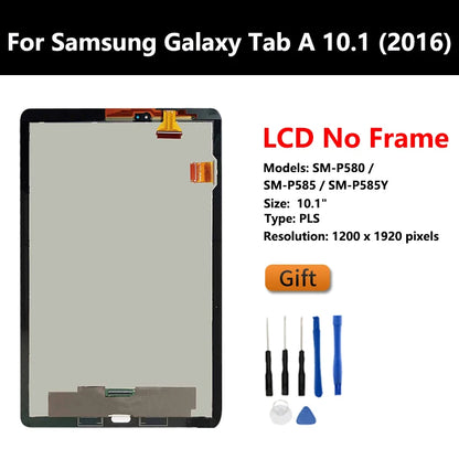 For Samsung Galaxy Tab A 10.1 2016 SM-T580 /T585 / P580 / P585  tablet LCD Display Touch Screen Digitizer Assembly Replacement