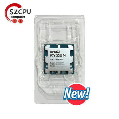 AMD Ryzen 5 7400F New R5 7400F 3.7GHz 5NM L3=32M  100-000001845 Socket AM5 Tray  but without cooler