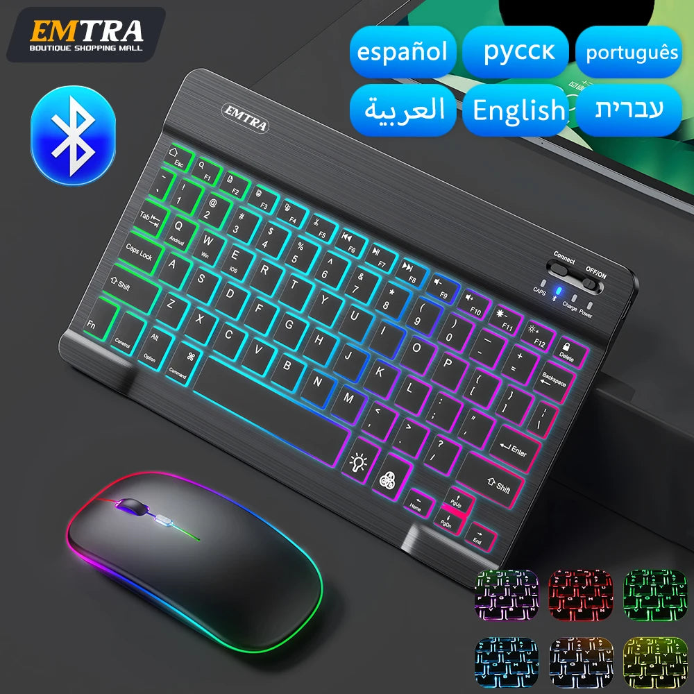 Backlit Bluetooth Keyboard & Mouse