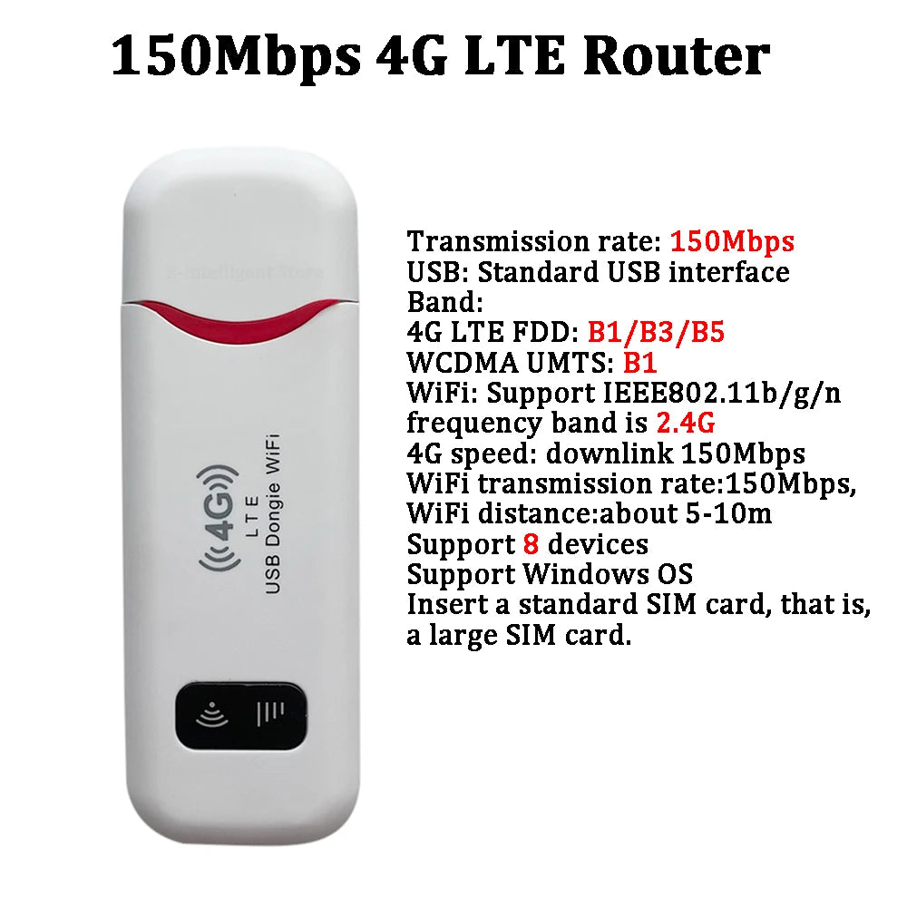 Portable 4G LTE WiFi Router