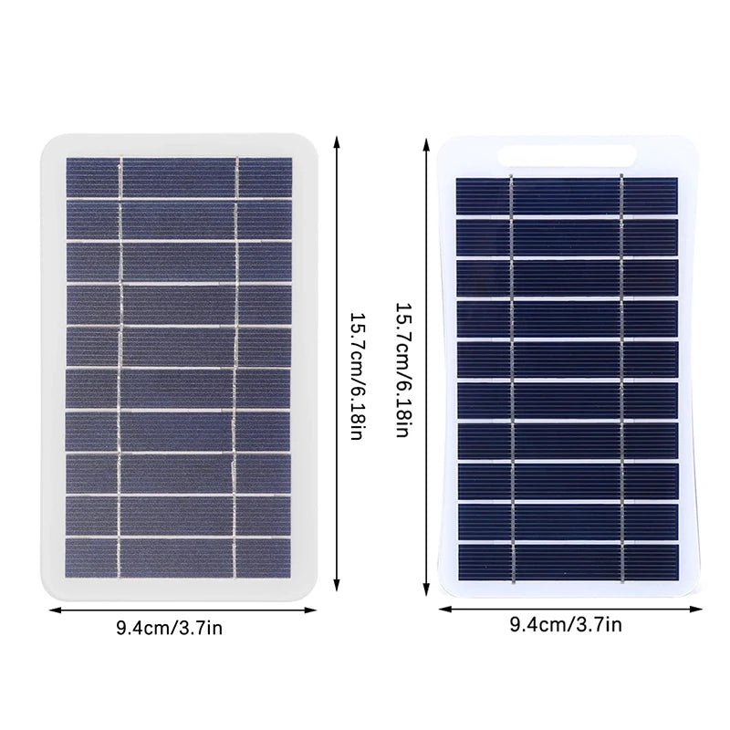 2W Solar Panel USB Portable Outdoor Charging