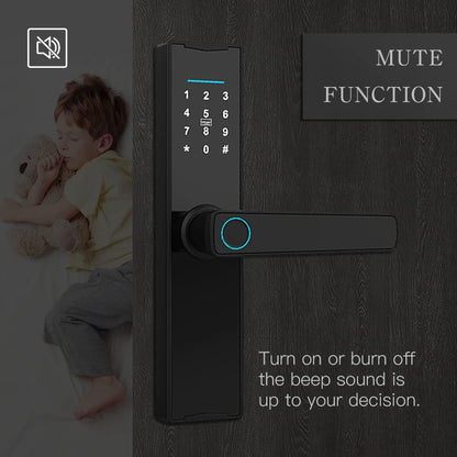 Smart Door Lock with Tuya APP Biometric Fingerprint