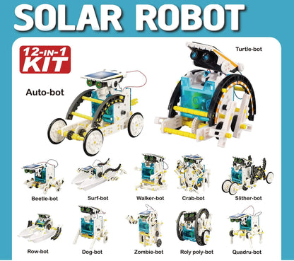 12-in-1 Solar Robot Kit for