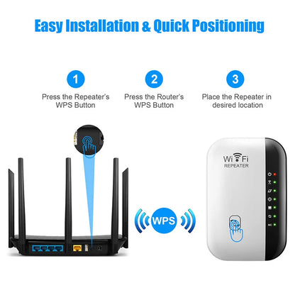 300m WiFi Repeater Signal Amplifier Router