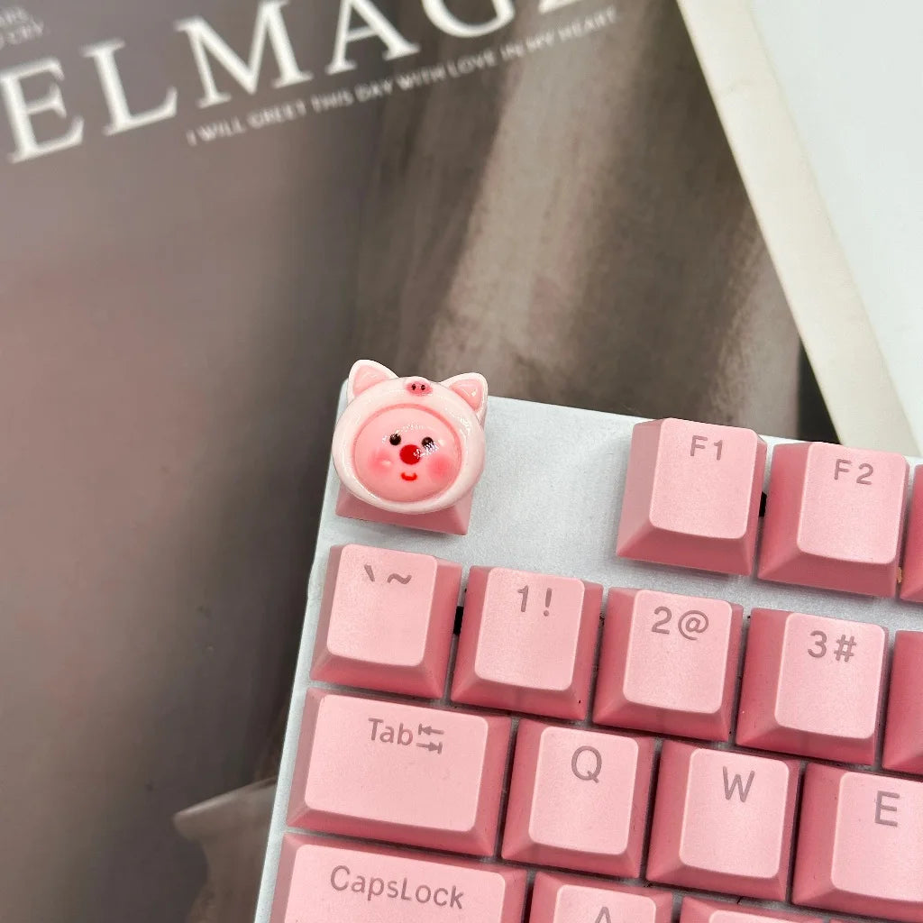 Keycaps Hand-made Resin Keycap Mechanical Keyboard Keycaps Cute Beaver Loopy Customized Gaming Accessories Decoration Gifts