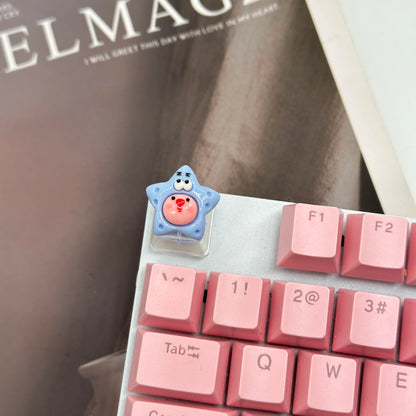 Keycaps Hand-made Resin Keycap Mechanical Keyboard Keycaps Cute Beaver Loopy Customized Gaming Accessories Decoration Gifts