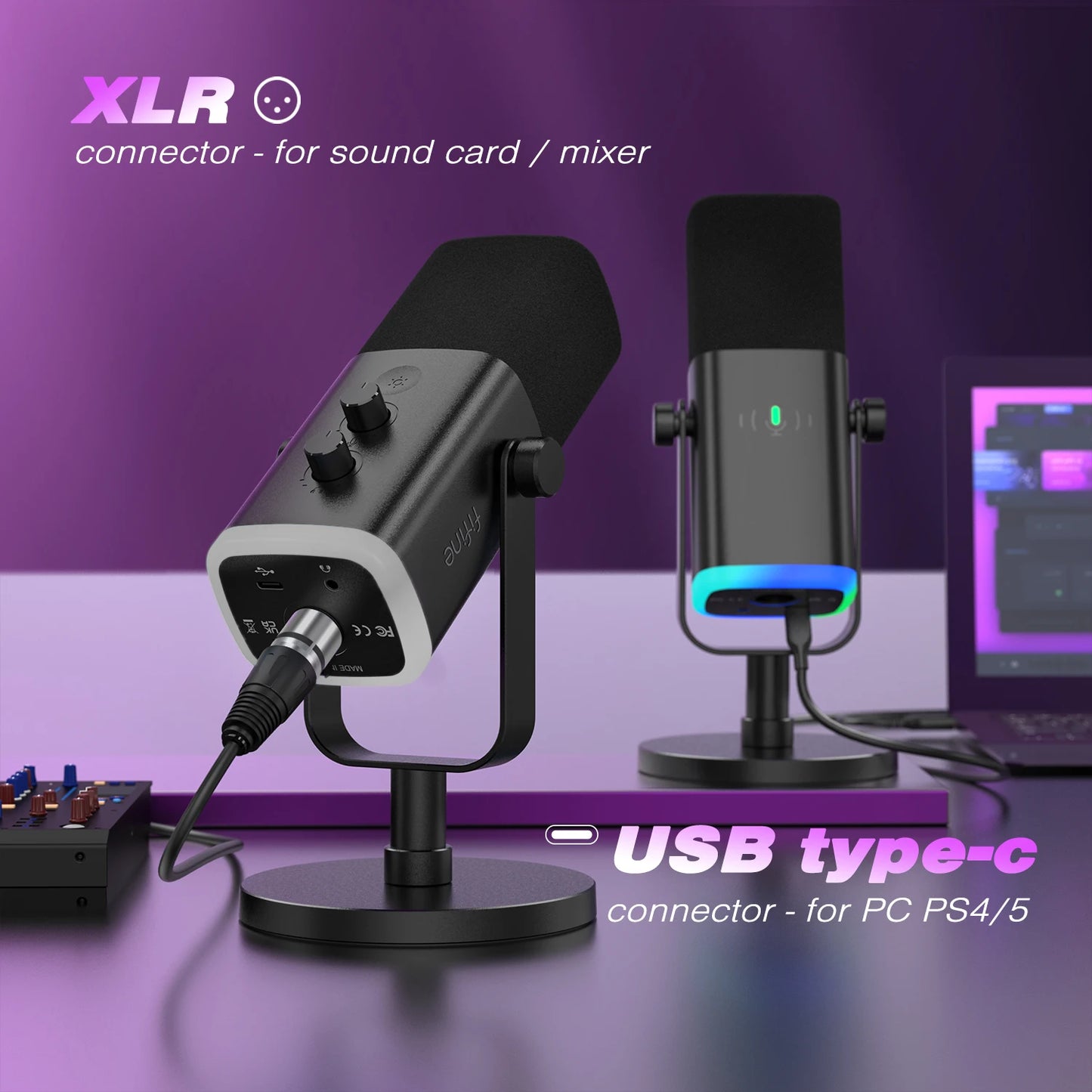 USB/XLR Dynamic Gaming Microphone