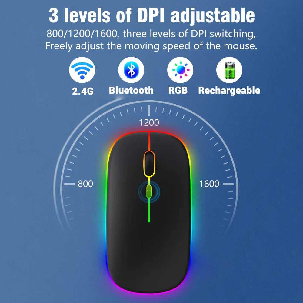 Backlit Bluetooth Keyboard & Mouse