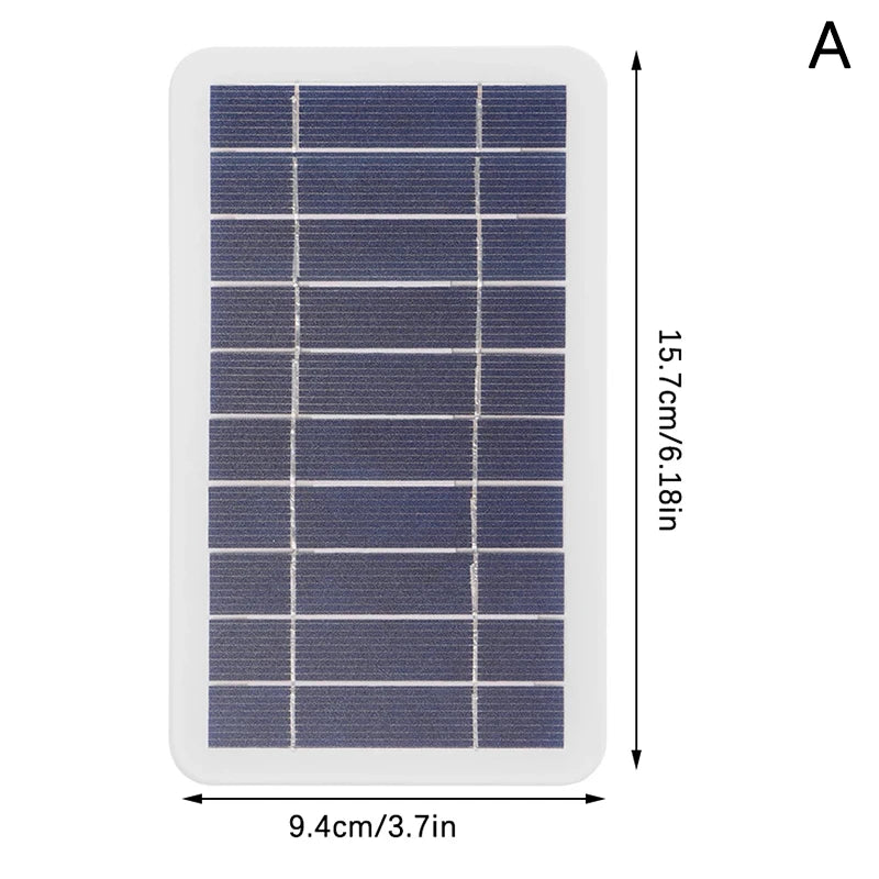 2W Solar Panel USB Portable Outdoor Charging