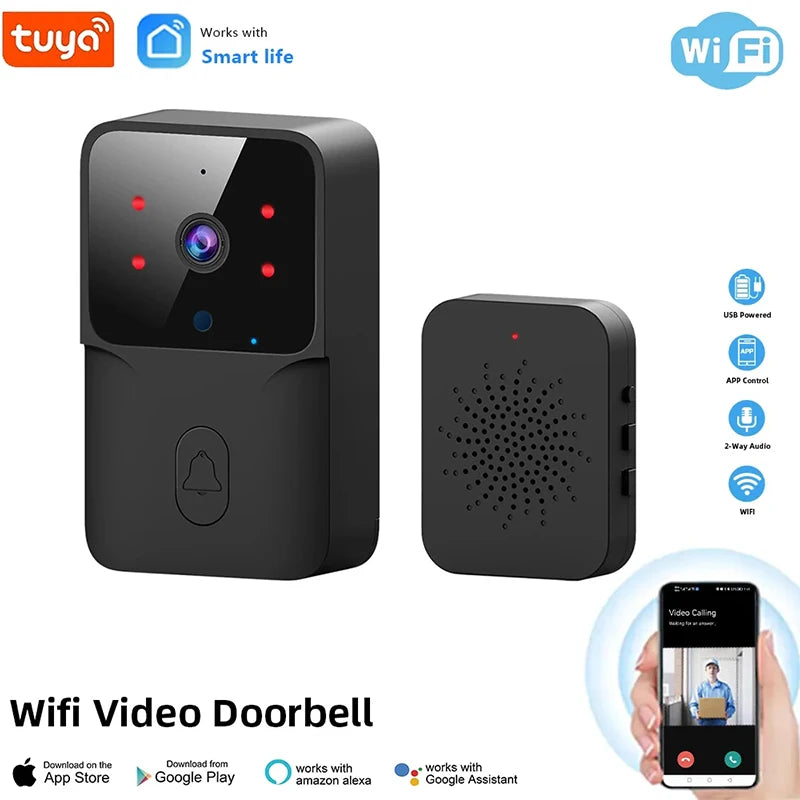 Wireless Video Doorbell Camera with Night Vision