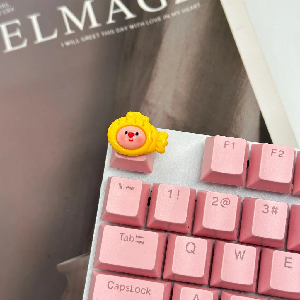 Keycaps Hand-made Resin Keycap Mechanical Keyboard Keycaps Cute Beaver Loopy Customized Gaming Accessories Decoration Gifts