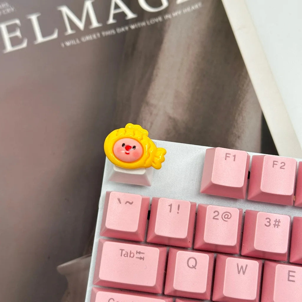 Keycaps Hand-made Resin Keycap Mechanical Keyboard Keycaps Cute Beaver Loopy Customized Gaming Accessories Decoration Gifts