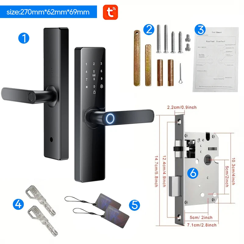 Wi-Fi Digital Smart Door Lock with Fingerprint