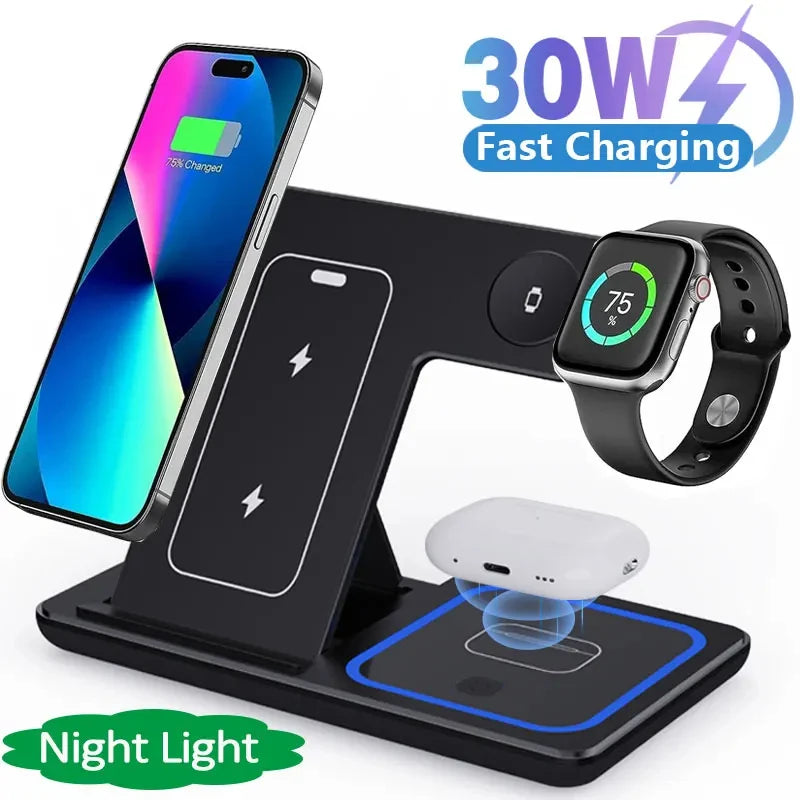 30W Fast Wireless Charger Stand