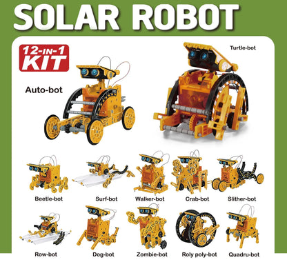 12-in-1 Solar Robot Kit for