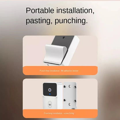 Wireless Video Doorbell Camera with Night Vision