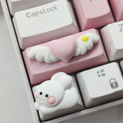 Ctrl Keycap 1.25U Personalized Keycap Customization Love Pink Bow Lamb Replacement Supplement for Mechanical Keyboard