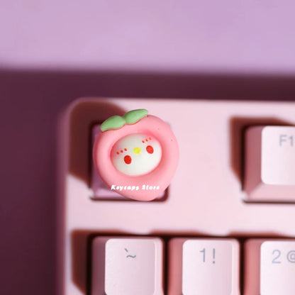 For Cherry MX Switches gaming Keyboard Key Cap for Mechanical Keyboard Keycap Girls Gift Pink Personalized cartoon DIY Key