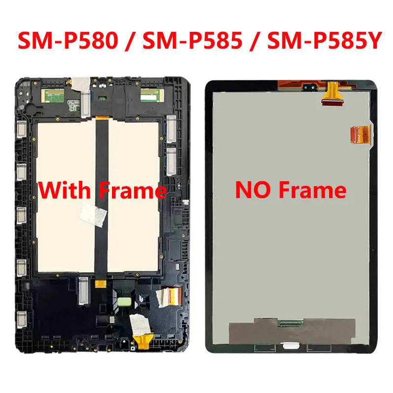 For Samsung Galaxy Tab A 10.1 2016 SM-T580 /T585 / P580 / P585  tablet LCD Display Touch Screen Digitizer Assembly Replacement