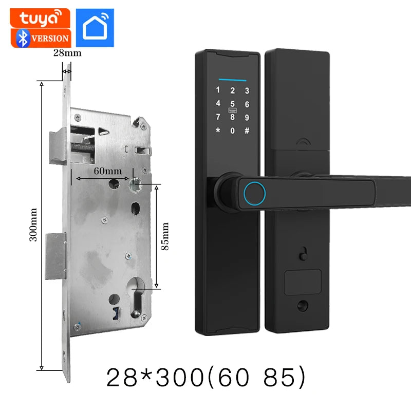 Smart Door Lock with Tuya APP Biometric Fingerprint