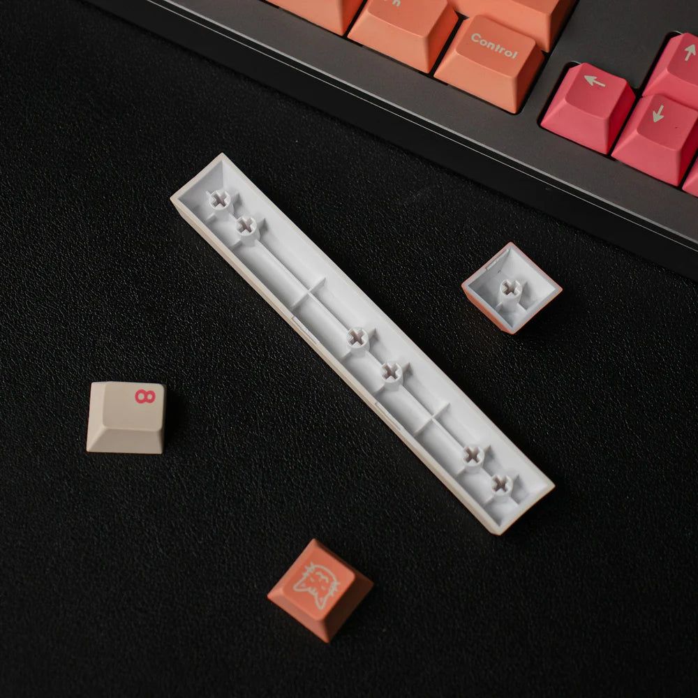 GMK Orange Boi Large Set Cherry Profile DYE-SUB Keycap English Custom Personality Keycaps For Mechanical Keyboard Gaming 61/64