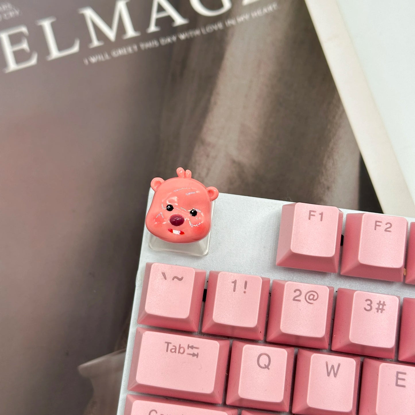 Keycaps Hand-made Resin Keycap Mechanical Keyboard Keycaps Cute Beaver Loopy Customized Gaming Accessories Decoration Gifts