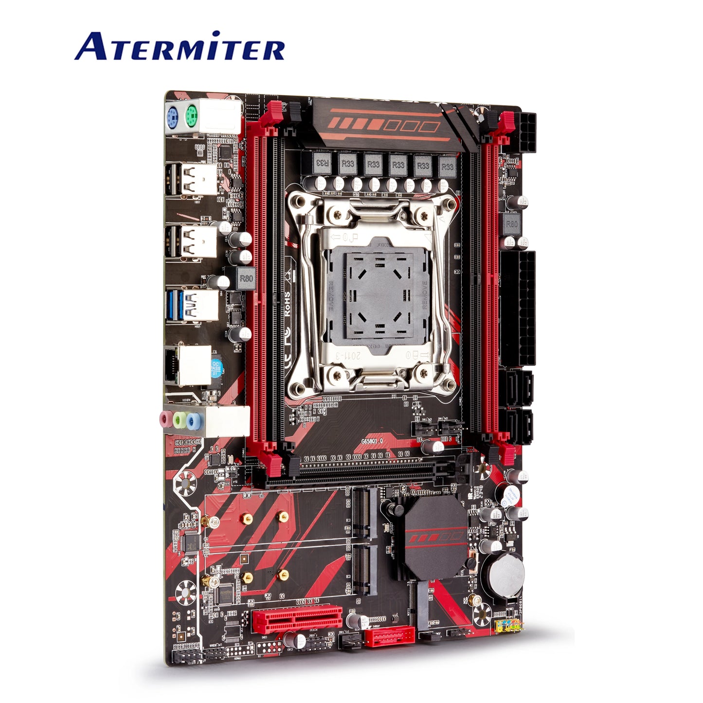 Atermiter X99 D4 Motherboard Kit Set with Xeon E5 2680 V4 CPU LGA 2011-3 Processor DDR4 16GB 2 X 8GB 3200MHz Memory REG ECC RAM