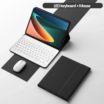 for Xiaomi Mi Pad 6 11 inch Case with Keyboard LED Backlit Wireless Mouse for Xiaomi Mipad 6 6 pro Magnetic Case Free Mouse