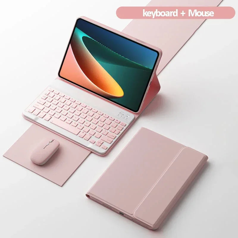 for Xiaomi Mi Pad 6 11 inch Case with Keyboard LED Backlit Wireless Mouse for Xiaomi Mipad 6 6 pro Magnetic Case Free Mouse