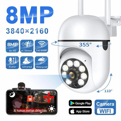 8MP WiFi PTZ Security Camera