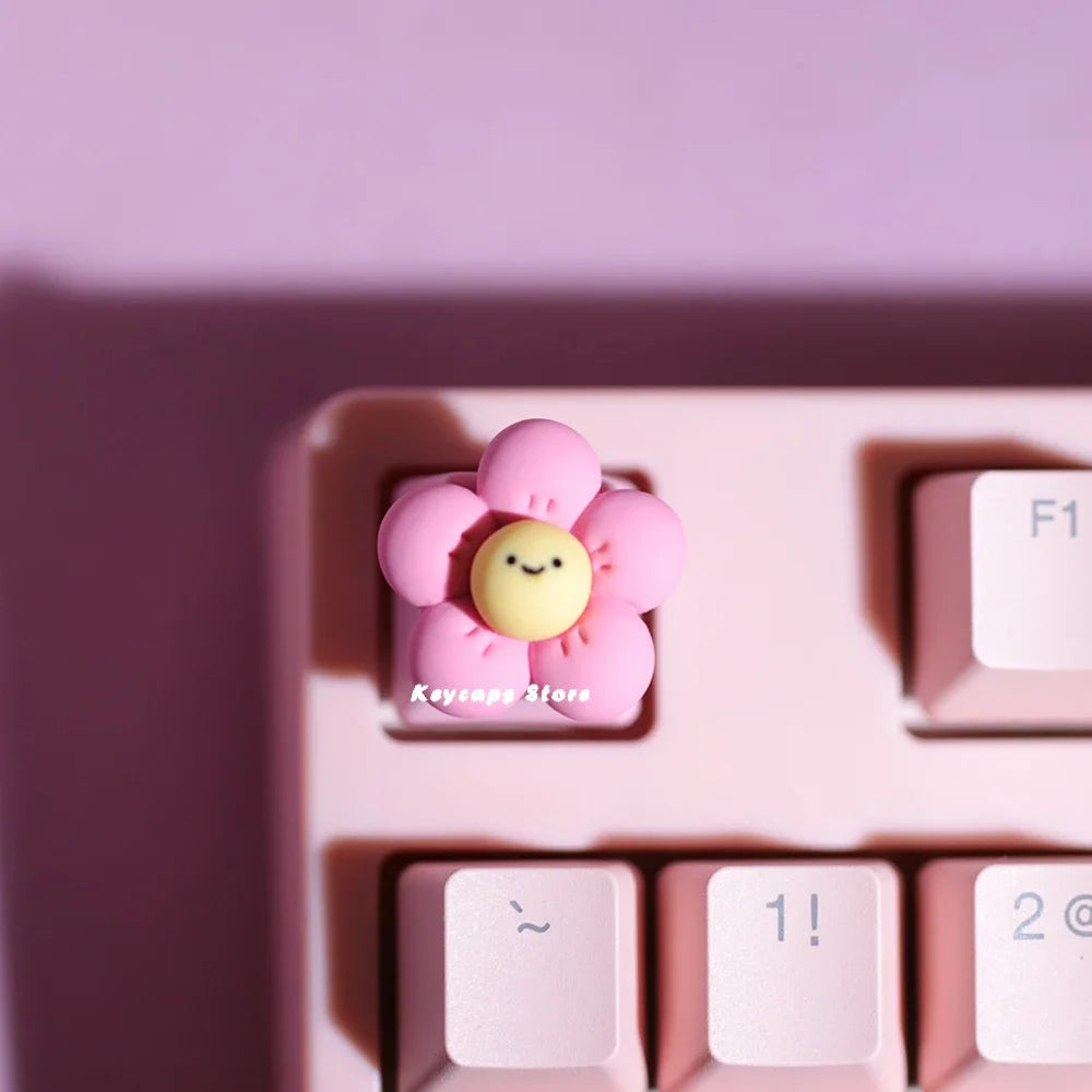 For Cherry MX Switches gaming Keyboard Key Cap for Mechanical Keyboard Keycap Girls Gift Pink Personalized cartoon DIY Key