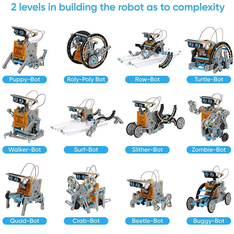 12-in-1 Solar Robot Kit for