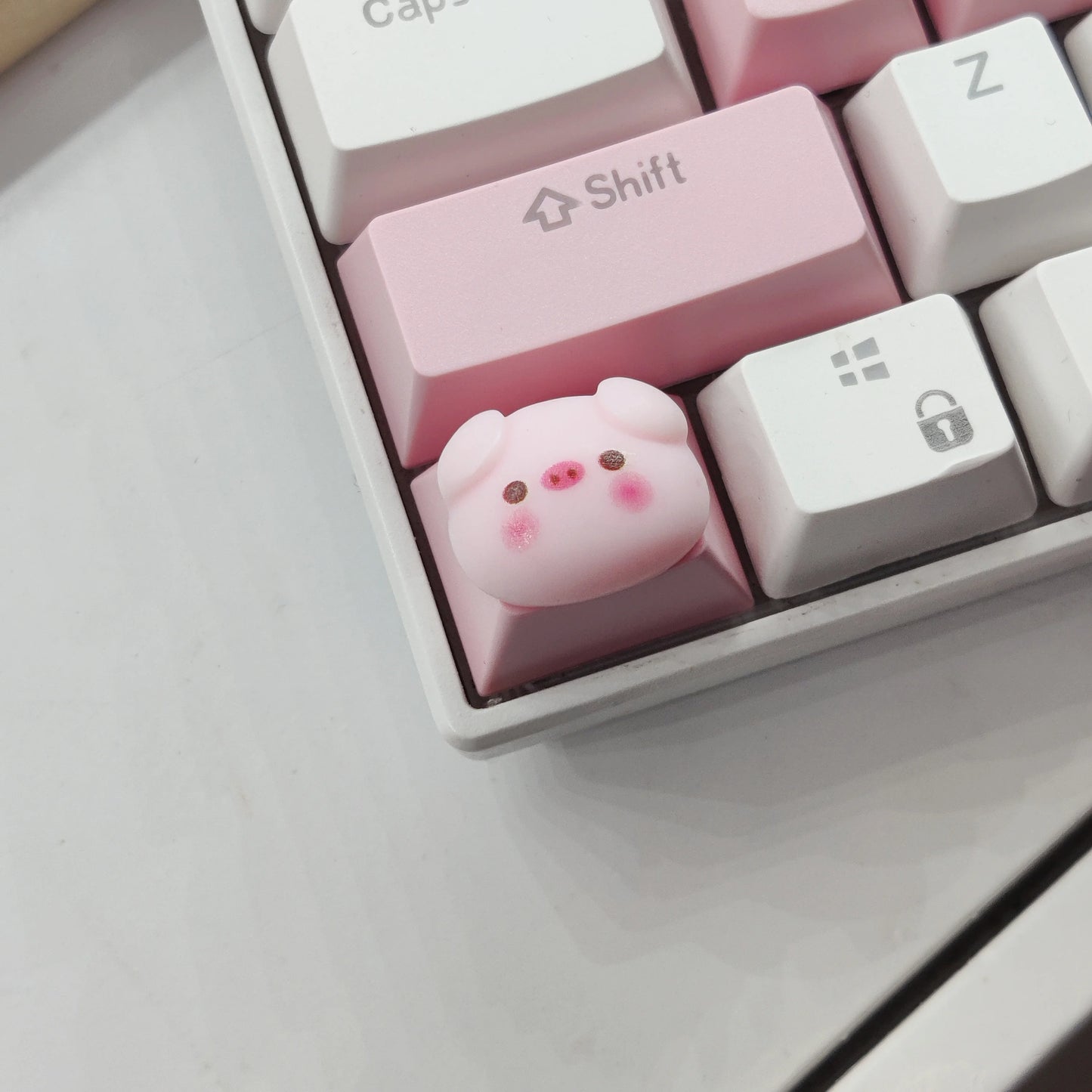 Ctrl Keycap 1.25U Personalized Keycap Customization Love Pink Bow Lamb Replacement Supplement for Mechanical Keyboard