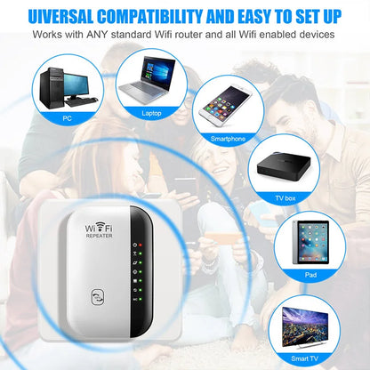 300m WiFi Repeater Signal Amplifier Router