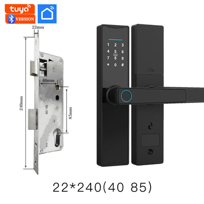 Smart Door Lock with Tuya APP Biometric Fingerprint